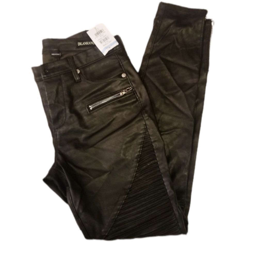 BlankNYC Black Moto Pants Size 26